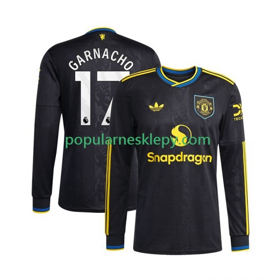 Koszulka Długi Męska Manchester United Trzeci strój Alejandro Garnacho 17 2025-2026 Koszulka Długi Męska Manchester United Trzeci strój Alejandro Garnacho 17 2025-2026