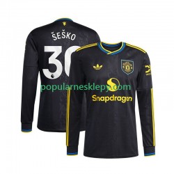 Koszulka Długi Męska Manchester United Trzeci strój Benjamin Sesko 30 2025-2026