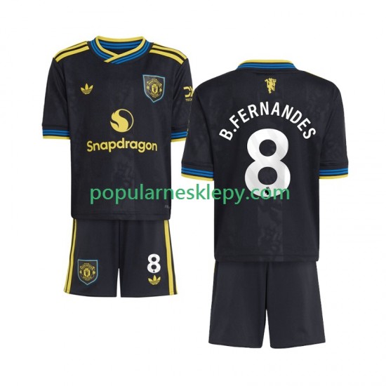 Koszulka Krótka dla Dzieci Manchester United Trzeci strój Bruno Fernandes 8 2025-2026 Koszulka Krótka dla Dzieci Manchester United Trzeci strój Bruno Fernandes 8 2025-2026