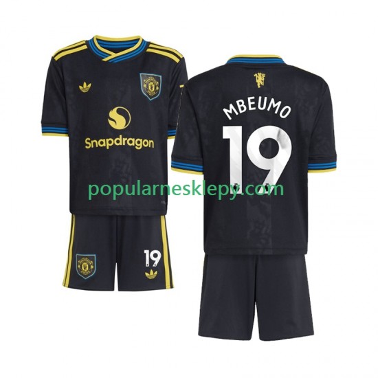 Koszulka Krótka dla Dzieci Manchester United Trzeci strój Bryan Mbeumo 19 2025-2026 Koszulka Krótka dla Dzieci Manchester United Trzeci strój Bryan Mbeumo 19 2025-2026