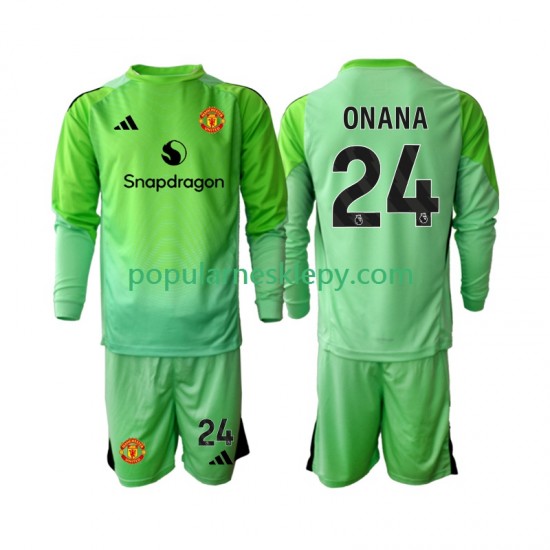 Koszulka Długi dla Dzieci Bramkarz Manchester United Czwarty strój Andre Onana 24 2025-2026