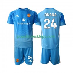Koszulka Krótka dla Dzieci Bramkarz Manchester United Pierwszy strój Andre Onana 24 2025-2026