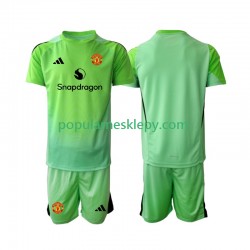 Koszulka Krótka dla Dzieci Bramkarz Manchester United Czwarty strój 2025-2026