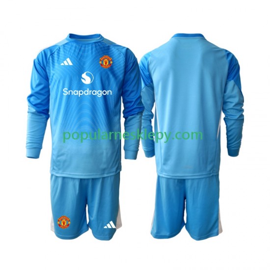 Koszulka Długi dla Dzieci Bramkarz Manchester United Pierwszy strój 2025-2026