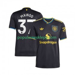 Koszulka Krótka Męska Manchester United Trzeci strój Kobbie Mainoo 37 2025-2026