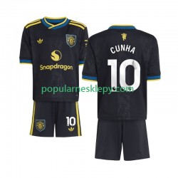 Koszulka Krótka dla Dzieci Manchester United Trzeci strój Matheus Cunha 10 2025-2026