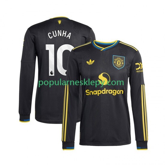Koszulka Długi Męska Manchester United Trzeci strój Matheus Cunha 10 2025-2026