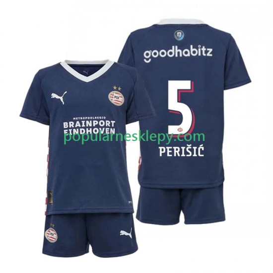 Koszulka Krótka dla Dzieci PSV Eindhoven Drugi strój Ivan Perisic 5 2025-2026