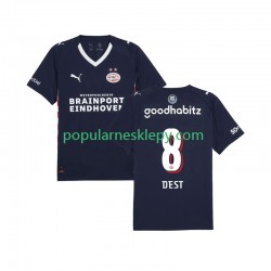 Koszulka Krótka Męska PSV Eindhoven Drugi strój Sergino Dest 8 2025-2026