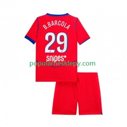 Koszulka Krótka dla Dzieci Paris Saint-Germain Trzeci strój Bradley Barcola 29 2025-2026