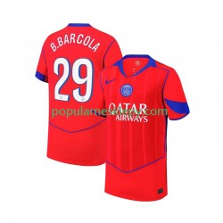 Koszulka Krótka Męska Paris Saint-Germain Trzeci strój Bradley Barcola 29 2025-2026