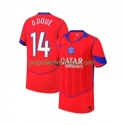 Koszulka Krótka Męska Paris Saint-Germain Trzeci strój Desire Doue 14 2025-2026