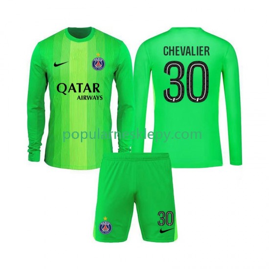 Koszulka Długi dla Dzieci Bramkarz Paris Saint-Germain Drugi strój Lucas Chevalier 30 2025-2026