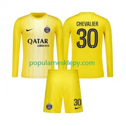 Koszulka Długi dla Dzieci Bramkarz Paris Saint-Germain Trzeci strój Lucas Chevalier 30 2025-2026