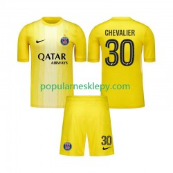 Koszulka Krótka dla Dzieci Bramkarz Paris Saint-Germain Trzeci strój Lucas Chevalier 30 2025-2026