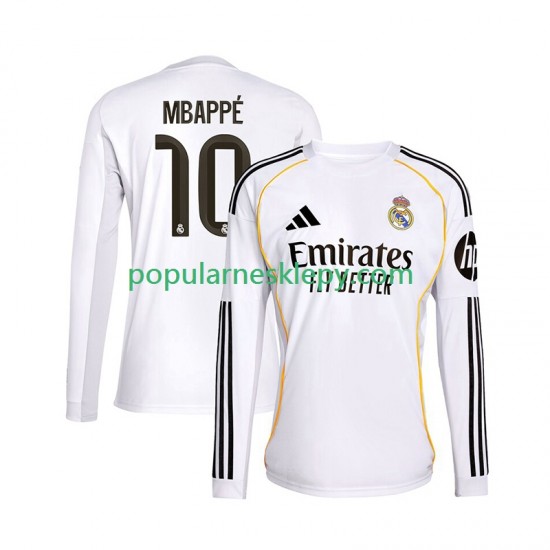 Koszulka Długi Męska Real Madryt Pierwszy strój Kylian Mbappe 10 2025-2026