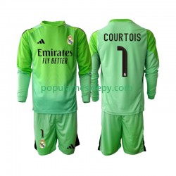Koszulka Długi dla Dzieci Real Madryt Drugi strój Thibaut Courtois 1 2025-2026