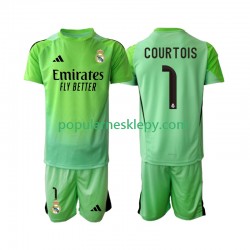 Koszulka Krótka dla Dzieci Real Madryt Drugi strój Thibaut Courtois 1 2025-2026