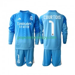 Koszulka Długi dla Dzieci Real Madryt Pierwszy strój Thibaut Courtois 1 2025-2026