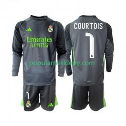 Koszulka Długi dla Dzieci Real Madryt Trzeci strój Thibaut Courtois 1 2025-2026