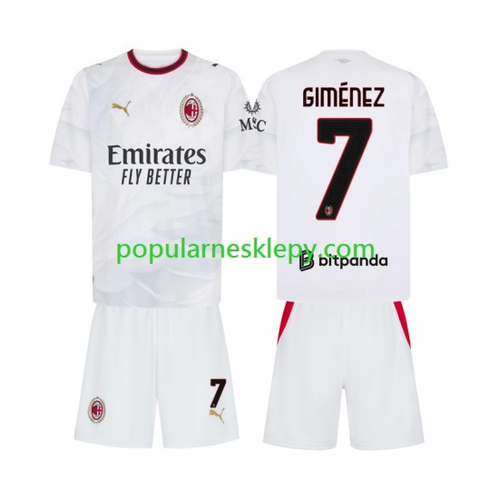 Koszulka Krótka dla Dzieci AC Milan Drugi strój Gimenez 7 2026-2027