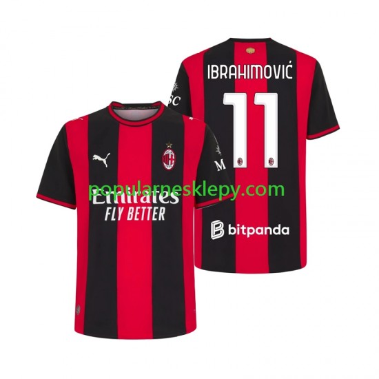 Koszulka Krótka Męska AC Milan Pierwszy strój Ibrahimovic 11 2026-2027