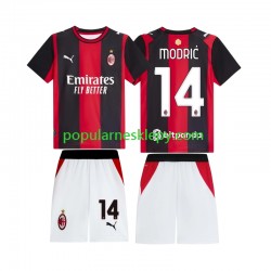 Koszulka Krótka dla Dzieci AC Milan Pierwszy strój Luka Modric 14 2026-2027