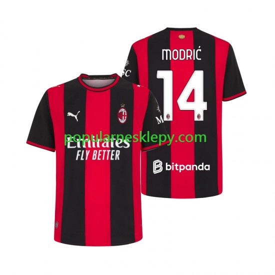 Koszulka Krótka Męska AC Milan Pierwszy strój Luka Modric 14 2026-2027