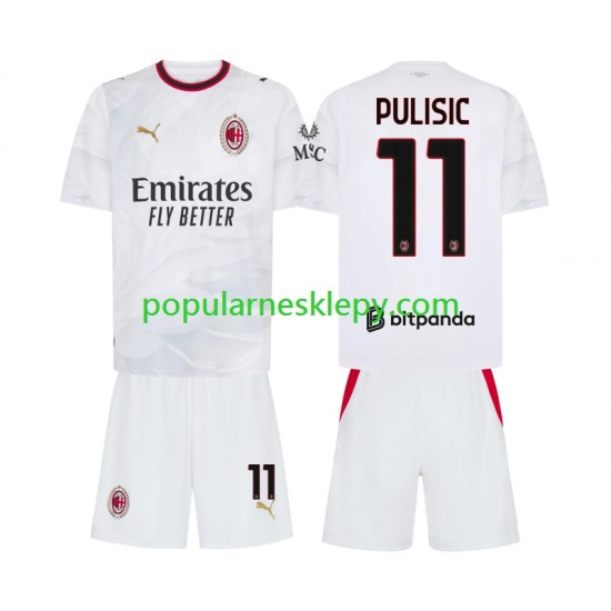 Koszulka Krótka dla Dzieci AC Milan Drugi strój Pulisic 11 2026-2027