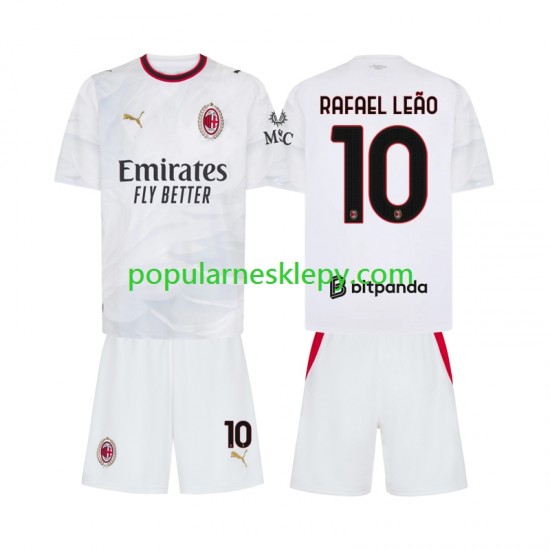 Koszulka Krótka dla Dzieci AC Milan Drugi strój Rafael Leao 10 2026-2027