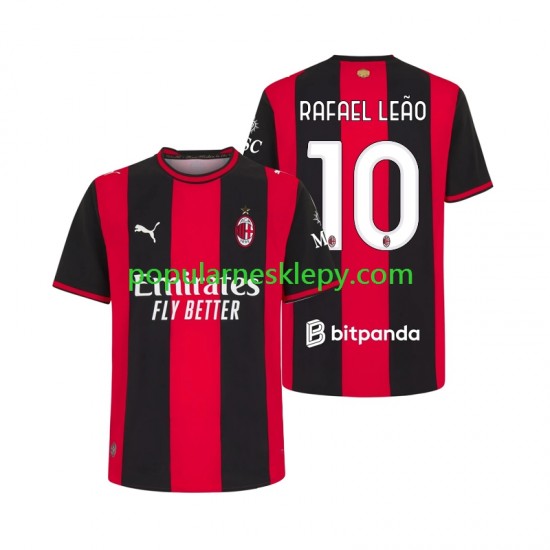 Koszulka Krótka Męska AC Milan Pierwszy strój Rafael Leao 10 2026-2027