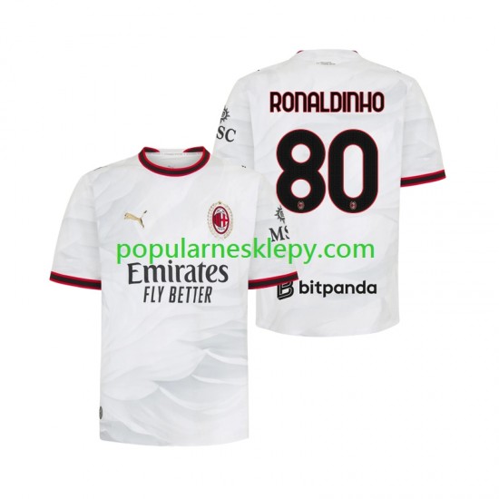 Koszulka Krótka Męska AC Milan Drugi strój Ronaldinho 80 2026-2027