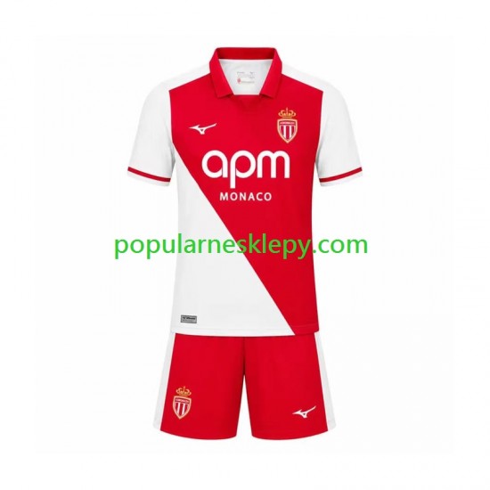 Koszulka Krótka dla Dzieci AS Monaco Pierwszy strój 2026-2027