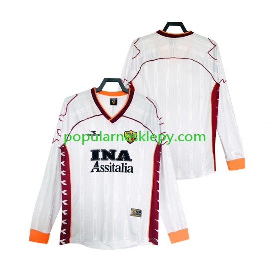Koszulka Długi Męska AS Roma Drugi strój Retro 1999 2000