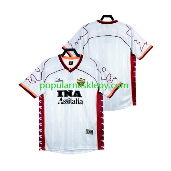 Koszulka Krótka Męska AS Roma Drugi strój Retro 1999 2000