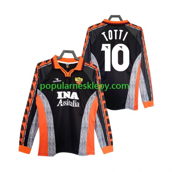 Koszulka Długi Męska AS Roma Trzeci strój Totti 10 Retro 1998 1999