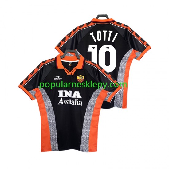 Koszulka Krótka Męska AS Roma Trzeci strój Totti 10 Retro 1998 1999