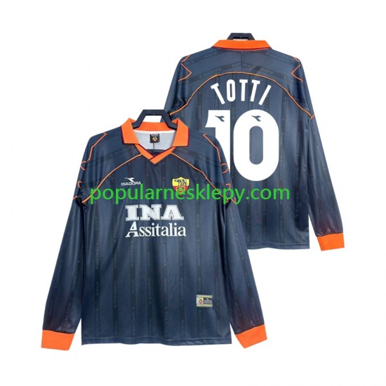 Koszulka Długi Męska AS Roma Trzeci strój Totti 10 Retro 1999 2000