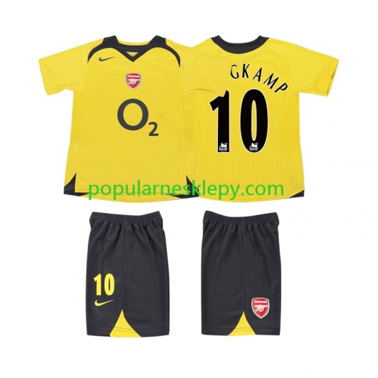 Koszulka Krótka dla Dzieci Arsenal Drugi strój BERGKAMP 10 Retro 2005 2006