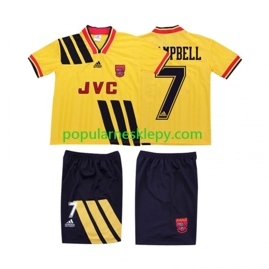 Koszulka Krótka dla Dzieci Arsenal Drugi strój CAMPBELL 7 Retro 1993 1994
