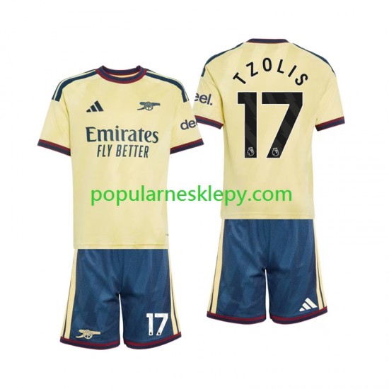 Koszulka Krótka dla Dzieci Arsenal Trzeci strój Christos Tzolis 17 2026-2027