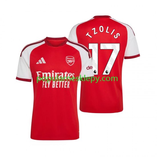 Koszulka Krótka Męska Arsenal Pierwszy strój Christos Tzolis 17 2026-2027