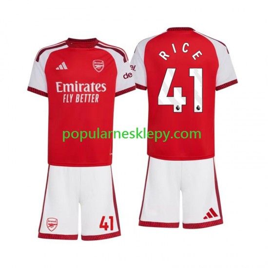 Koszulka Krótka dla Dzieci Arsenal Pierwszy strój Declan Rice 41 2026-2027