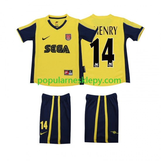 Koszulka Krótka dla Dzieci Arsenal Drugi strój Thierry Henry 14 Retro 2000 2001