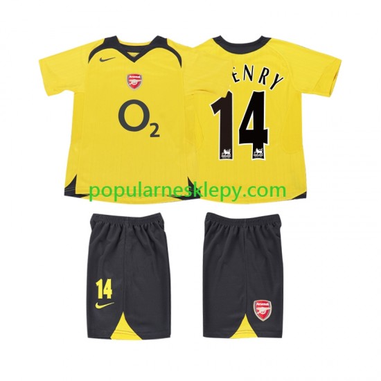 Koszulka Krótka dla Dzieci Arsenal Drugi strój Thierry Henry 14 Retro 2005 2006