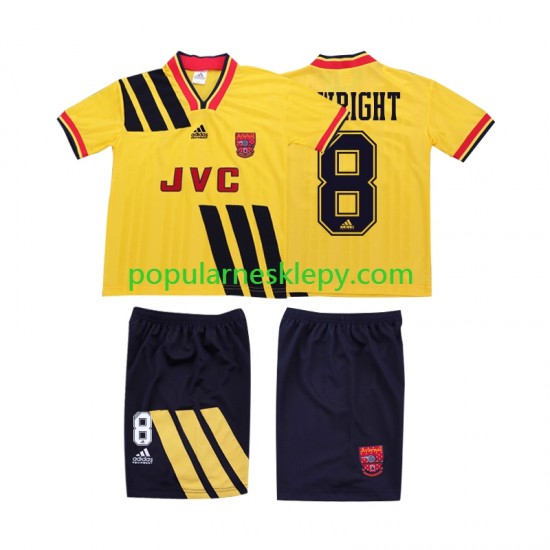 Koszulka Krótka dla Dzieci Arsenal Drugi strój WRIGHT 8 Retro 1993 1994
