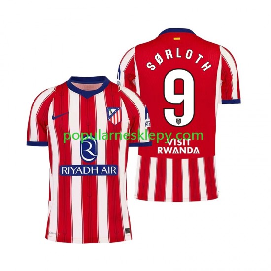 Koszulka Krótka Męska Atlético Madryt Pierwszy strój Alexander Sorloth 9 2026-2027 Koszulka Krótka Męska Atlético Madryt Pierwszy strój Alexander Sorloth 9 2026-2027