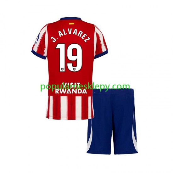 Koszulka Krótka dla Dzieci Atlético Madryt Pierwszy strój Julian Alvarez 19 2026-2027
