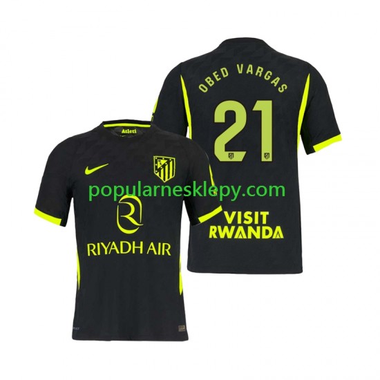 Koszulka Krótka Męska Atlético Madryt Drugi strój Obed Vargas 21 2026-2027