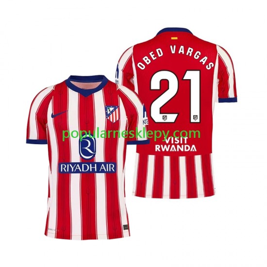 Koszulka Krótka Męska Atlético Madryt Pierwszy strój Obed Vargas 21 2026-2027